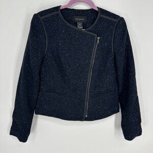 Ann Taylor Black Textured Blazer